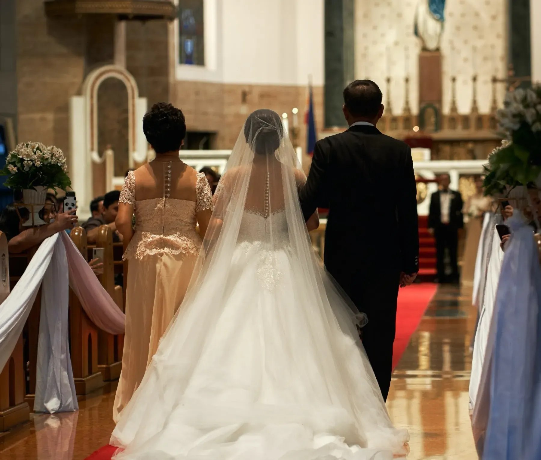 Rings on an open book of vows